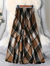 Women"S Casual Plaid A-Line Skirt For Autumn And Winter